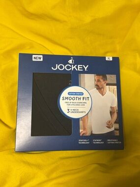 Jockey Smooth Fit Cotton Stretch Crewneck Undershirt - Black